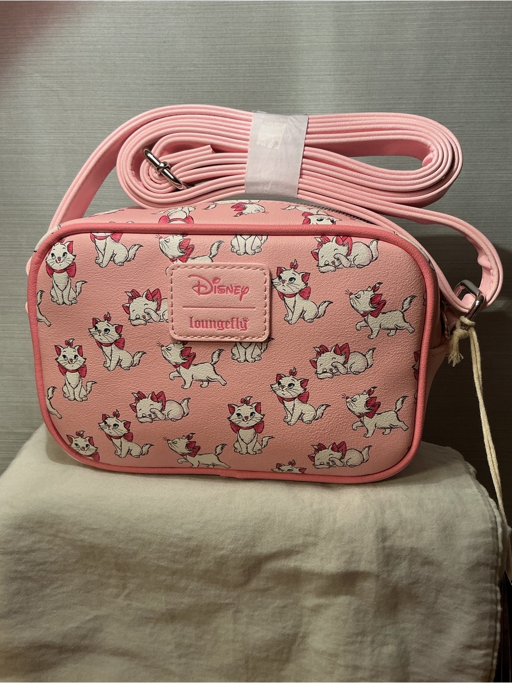 Loungefly Pink Disney Marie Kids Crossbody Bag